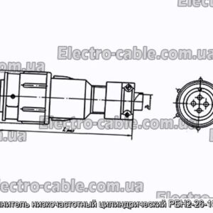 З&#39;єднувач низькочастотний циліндричний РБН2-26-18Ш7-В - фотографія №1.