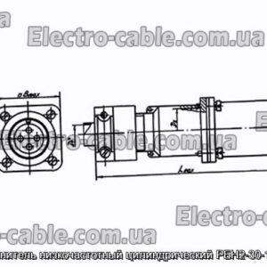 З&#39;єднувач низькочастотний циліндричний РБН2-30-18Г2-В - фотографія №1.