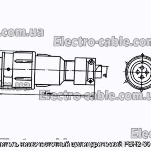 З&#39;єднувач низькочастотний циліндричний РБН2-30-18Г7-В - фотографія №1.