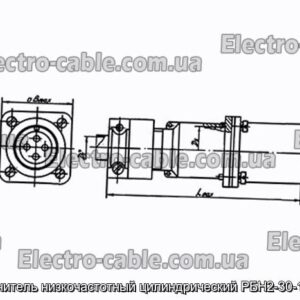 З&#39;єднувач низькочастотний циліндричний РБН2-30-18Ш2-В - фотографія №1.