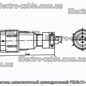 З&#39;єднувач низькочастотний циліндричний РБН2-31-34Ш7-В - фотографія №1.