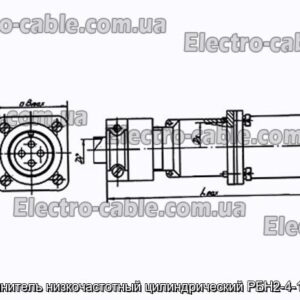 З&#39;єднувач низькочастотний циліндричний РБН2-4-18Г2-В - фотографія №1.