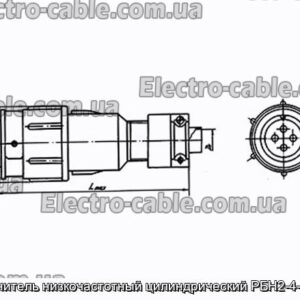 З&#39;єднувач низькочастотний циліндричний РБН2-4-18Г7-В - фотографія №1.