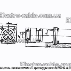 З&#39;єднувач низькочастотний циліндричний РБН2-4-18Ш2-В - фотографія №1.