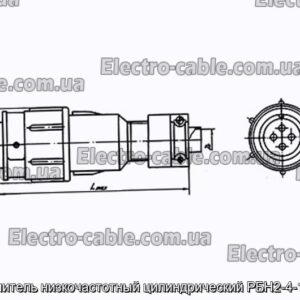 Соединитель низкочастотный цилиндрический РБН2-4-18Ш7-В - фотография № 1.
