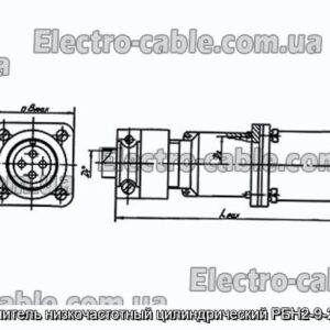 Соединитель низкочастотный цилиндрический РБН2-9-26Ш2-В - фотография № 1.