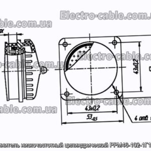 Соединитель низкочастотный цилиндрический РРМ46-102-1Г1В10-В - фотография № 1.