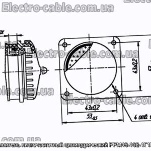 Соединитель низкочастотный цилиндрический РРМ46-102-1Г1В12-В - фотография № 1.