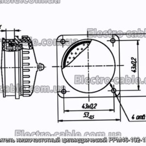 Соединитель низкочастотный цилиндрический РРМ46-102-1Г1В13-В - фотография № 1.