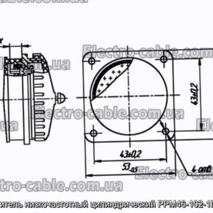 Соединитель низкочастотный цилиндрический РРМ46-102-1Г1В16-В - фотография № 1.