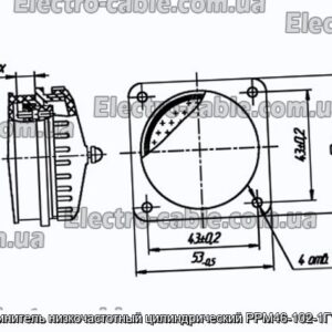 Соединитель низкочастотный цилиндрический РРМ46-102-1Г1В3-В - фотография № 1.