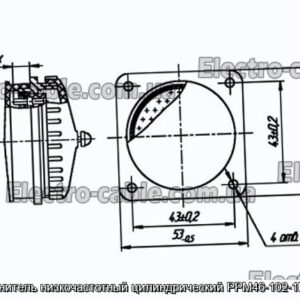 Соединитель низкочастотный цилиндрический РРМ46-102-1Г1В5-В - фотография № 1.