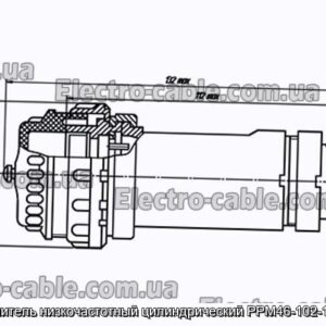 Соединитель низкочастотный цилиндрический РРМ46-102-1Г6А2-В - фотография № 1.