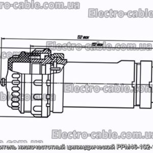 З&#39;єднувач низькочастотний циліндричний РРМ46-102-1Г6А9-В - фотографія №1.