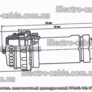 З&#39;єднувач низькочастотний циліндричний РРМ46-102-1Г6В17-В - фотографія №1.