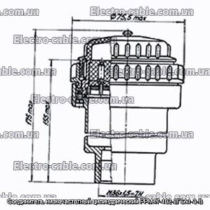 З&#39;єднувач низькочастотний циліндричний РРМ47-102-2Г6А1-3-В - фотографія №1.