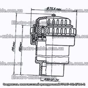 З&#39;єднувач низькочастотний циліндричний РРМ47-102-2Г6А1-В - фотографія №1.