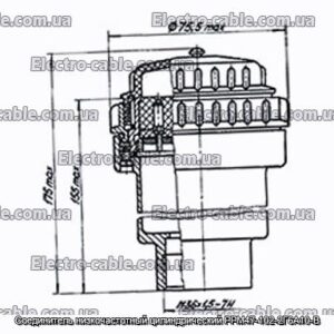 З&#39;єднувач низькочастотний циліндричний РРМ47-102-2Г6А10-В - фотографія №1.