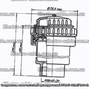 З&#39;єднувач низькочастотний циліндричний РРМ47-102-2Г6А11-В - фотографія №1.