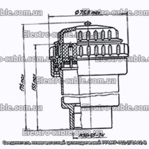 З&#39;єднувач низькочастотний циліндричний РРМ47-102-2Г6А12-В - фотографія №1.