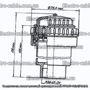 З&#39;єднувач низькочастотний циліндричний РРМ47-102-2Г6А2-В - фотографія №1.
