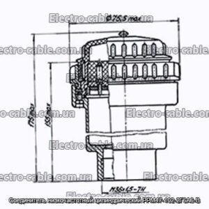 З&#39;єднувач низькочастотний циліндричний РРМ47-102-2Г6А6-В - фотографія №1.