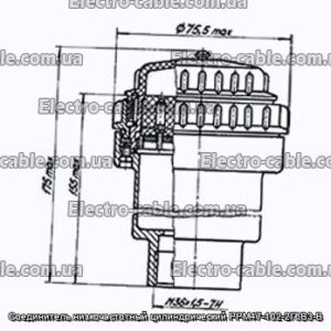 Соединитель низкочастотный цилиндрический РРМ47-102-2Г6В3-В - фотография № 1.