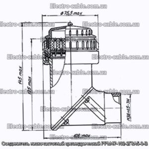 Соединитель низкочастотный цилиндрический РРМ47-102-2Г8А5-3-В - фотография № 1.