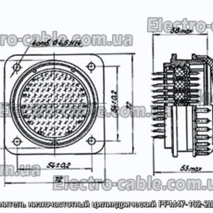 Соединитель низкочастотный цилиндрический РРМ47-102-2Ш1А1-В - фотография № 1.