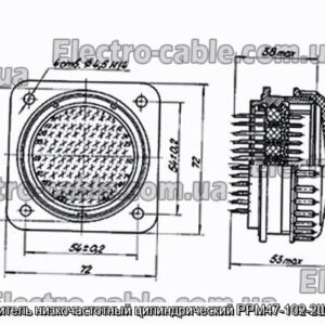 Соединитель низкочастотный цилиндрический РРМ47-102-2Ш1А10-В - фотография № 1.