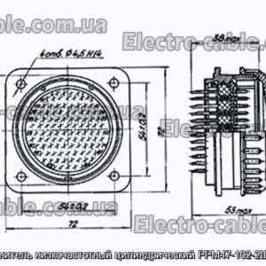 Соединитель низкочастотный цилиндрический РРМ47-102-2Ш1А6-В - фотография № 1.