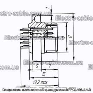 Соединитель низкочастотный цилиндрический РРС3-10А-1-1-В - фотография № 1.