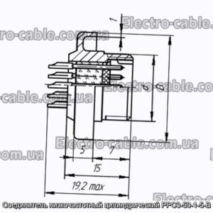 Соединитель низкочастотный цилиндрический РРС3-50-1-5-В - фотография № 1.