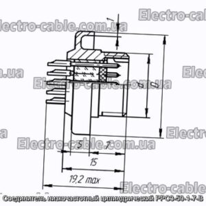 Соединитель низкочастотный цилиндрический РРС3-50-1-7-В - фотография № 1.