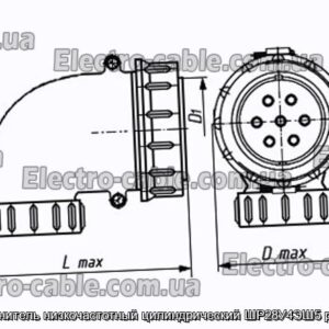 З&#39;єднувач низькочастотний циліндричний ШР28У4ЕШ5 розетка - фотографія №1.