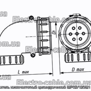 Соединитель низкочастотный цилиндрический ШР32У12ЭШ1 розетка - фотография № 1.