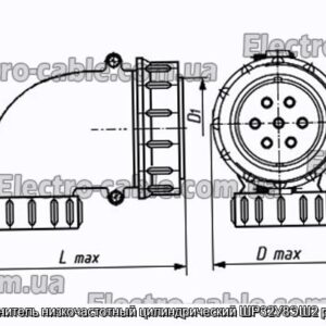 Соединитель низкочастотный цилиндрический ШР32У8ЭШ2 розетка - фотография № 1.