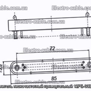 Соединитель низкочастотный прямоугольный 12РБ-60В вилка - фотография № 1.