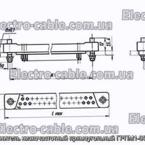 Соединитель низкочастотный прямоугольный ГРПМ1-90ГО2-В - фотография № 1.