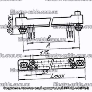 Соединитель низкочастотный прямоугольный ГРПМШ-1-31ГП2-В - фотография № 1.