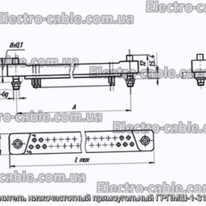 Соединитель низкочастотный прямоугольный ГРПМШ-1-31ШУ2-В - фотография № 1.