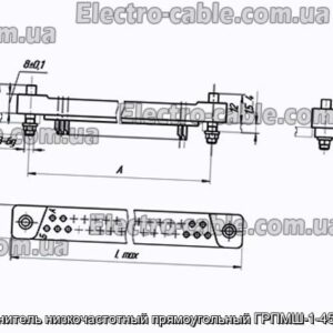 Соединитель низкочастотный прямоугольный ГРПМШ-1-45ШУ2-В - фотография № 1.
