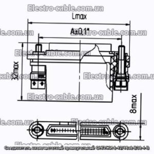 З&#39;єднувач низькочастотний прямокутний ОНП-ЖИ-8-42/46х8-В38-4-В - фотографія №1.