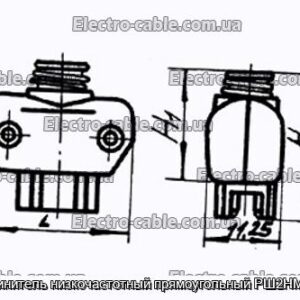 Соединитель низкочастотный прямоугольный РШ2НМ-1-23 - фотография № 1.