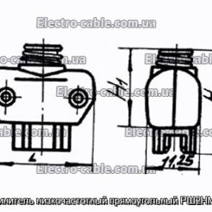 Соединитель низкочастотный прямоугольный РШ2НМ-1-29 - фотография № 1.