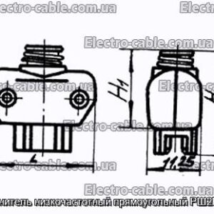 Соединитель низкочастотный прямоугольный РШ2НМ-1-5 - фотография № 1.