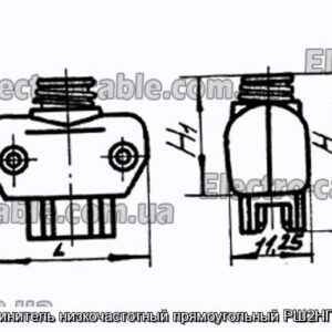 Соединитель низкочастотный прямоугольный РШ2НП-1-17 - фотография № 1.