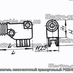 Соединитель низкочастотный прямоугольный РШ2НП-1-18 - фотография № 1.