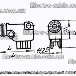 З&#39;єднувач низькочастотний прямокутний РШ2НП-1-24 - фотографія №1.