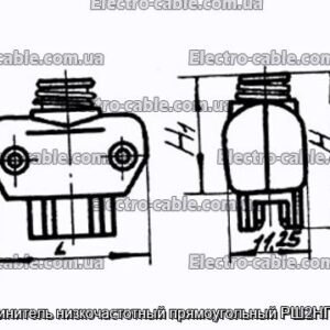 З&#39;єднувач низькочастотний прямокутний РШ2НП-1-29 - фотографія №1.